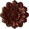 Ekena Millwork Emery Leaf Ceiling Medallion, Hand-Painted Antique Copper, 7 5/8"OD x 1"P CM07EMACS - alternate 1
